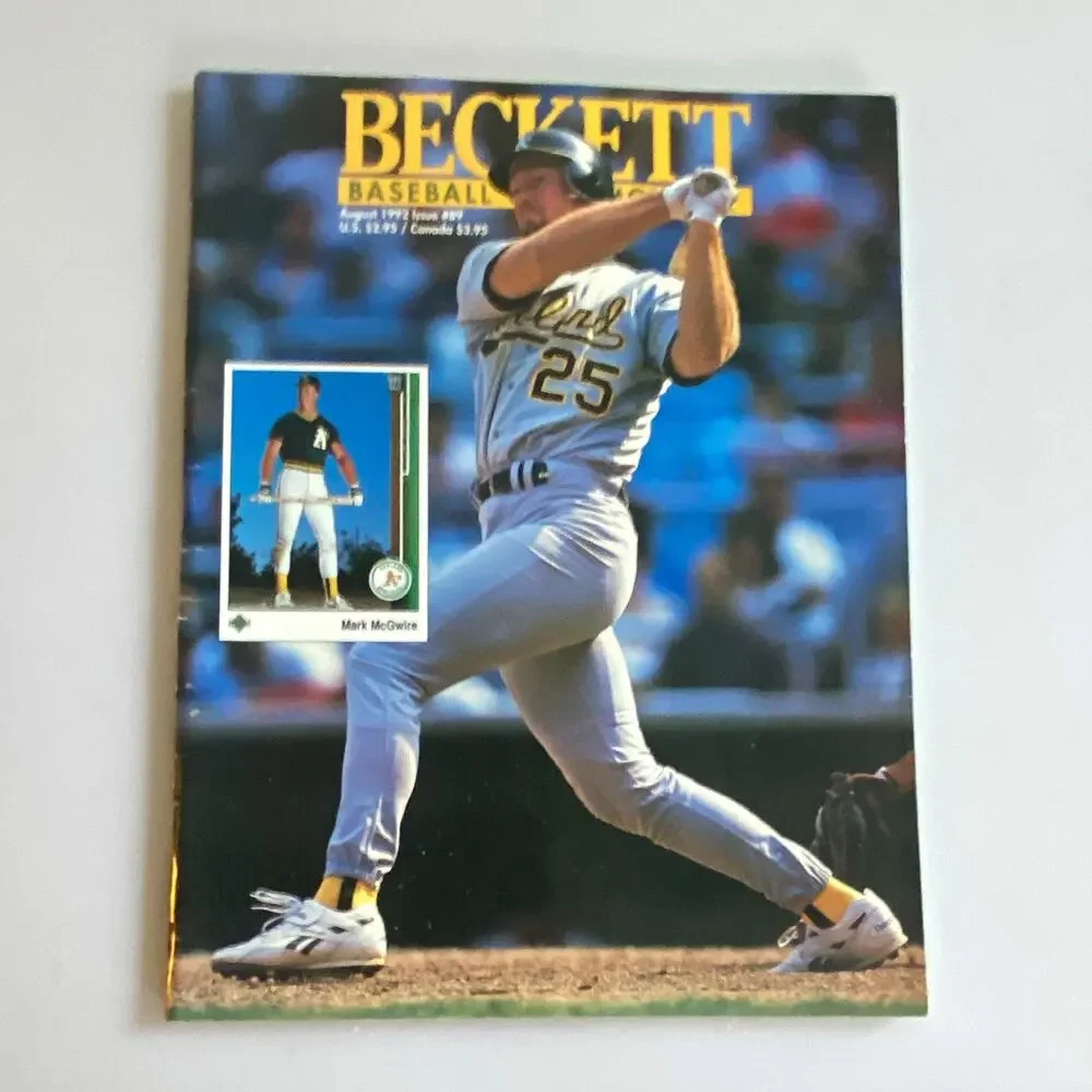 Beckett Baseball Card Monthly Price Guide Magazine August 1992 Issue
